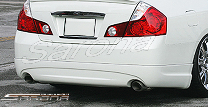 Custom Infiniti M45 Rear Add-on  Sedan Rear Lip/Diffuser (2006 - 2007) - $450.00 (Part #IF-004-RA)